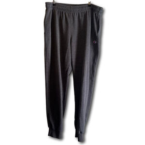 Champion Mens Activewear Sweatpants Gray Size 2XL Jogger Fleece Pants